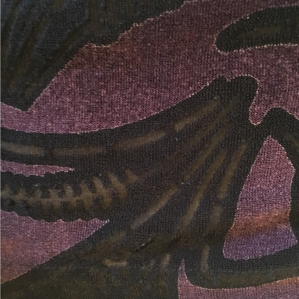 Dressbarn Purple and Black Abstract Top Size Large - Picture 2 of 4